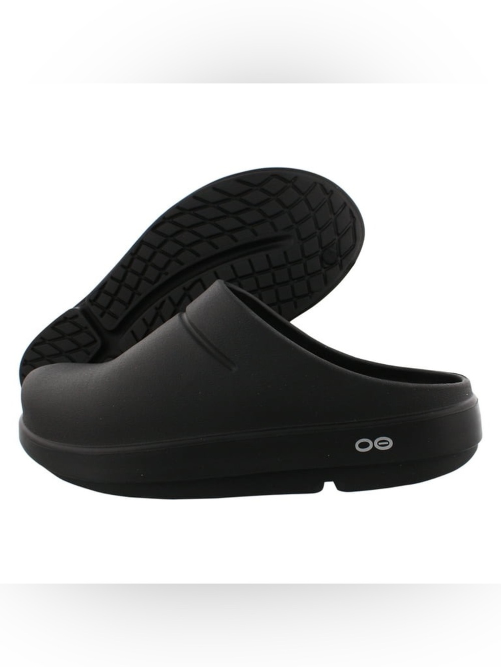 OOFOS Black Slip-On Foam Clogs